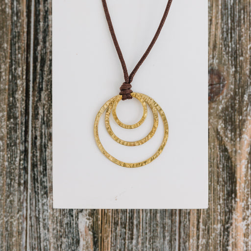 Eccentric Circles Necklace