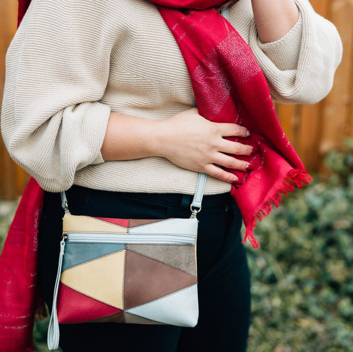 Patchwork Eco-Leather Convertible Purse - Ten Thousand Villages 1