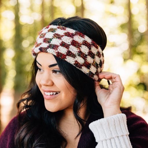 Checkerboard Cold Weather Headband