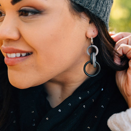 Stormcloud Tagua Earrings