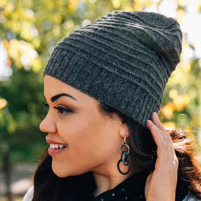 Slouchy Alpaca Wool Beanie - Ten Thousand Villages 1