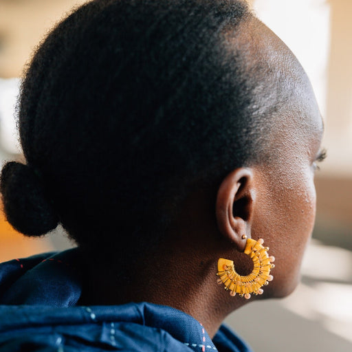 Crescent Wrapped Earrings