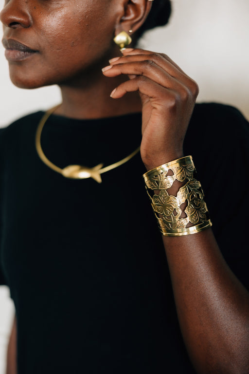 Floral Cuff Bracelet - Ten Thousand Villages