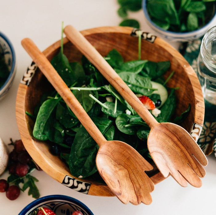 Minimalist Olive Wood Serving Bowl - Ten Thousand Villages 2