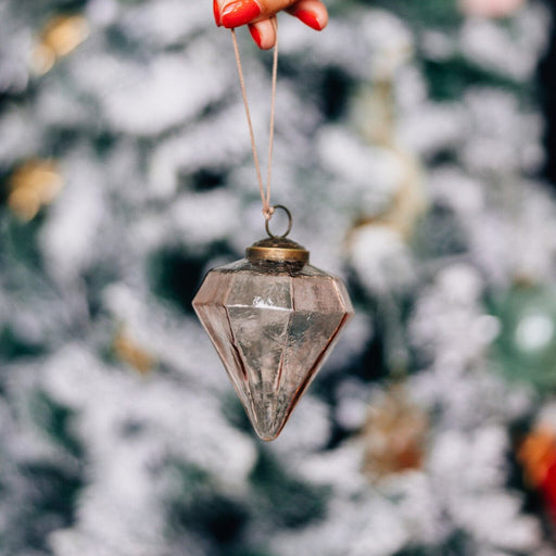 Rose Gold Diamond Ornament