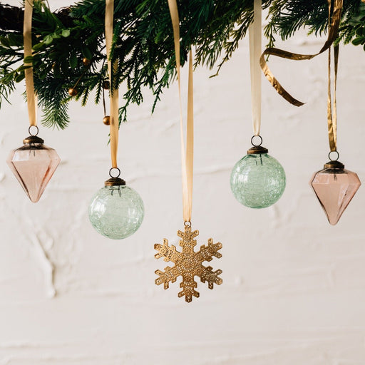 Rose Gold Diamond Ornament - Ten Thousand Villages