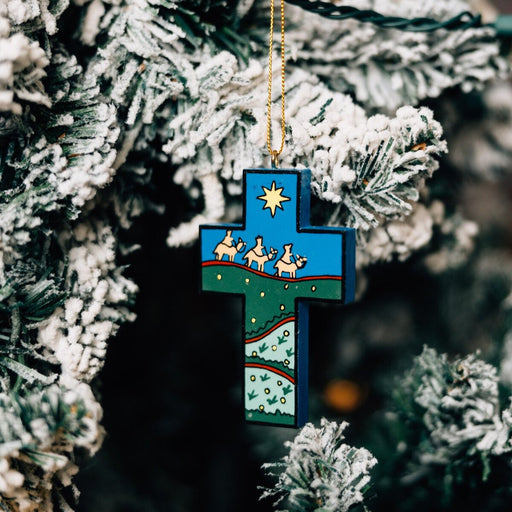 Starry Night Cross Ornament