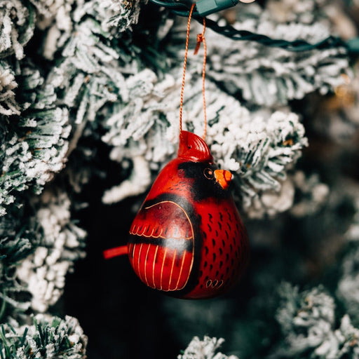 Cardinal Gourd Ornament - Ten Thousand Villages