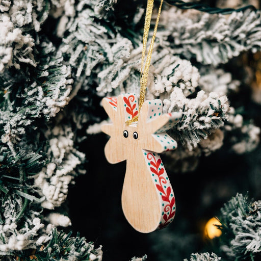 On Dasher Reindeer Ornament