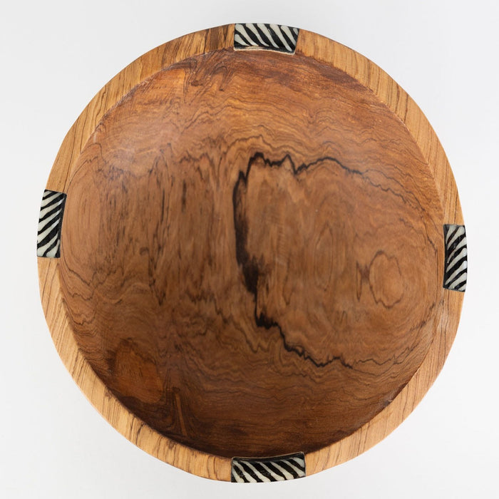 Minimalist Olive Wood Serving Bowl - Ten Thousand Villages 4