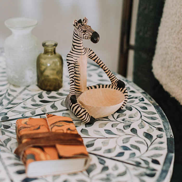 Yoga Zebra Bowl - Ten Thousand Villages 1