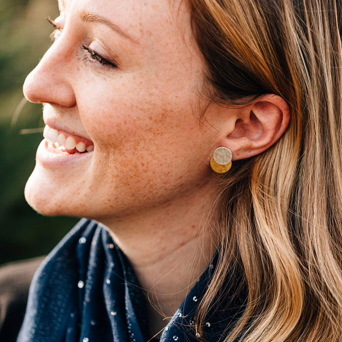 Double Disk Earrings - Ten Thousand Villages 1