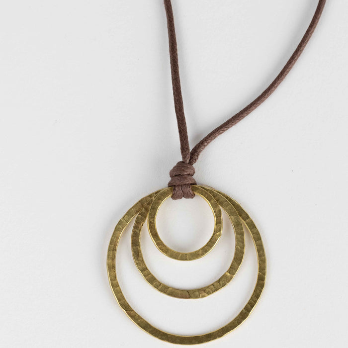 Eccentric Circles Necklace - Ten Thousand Villages 2