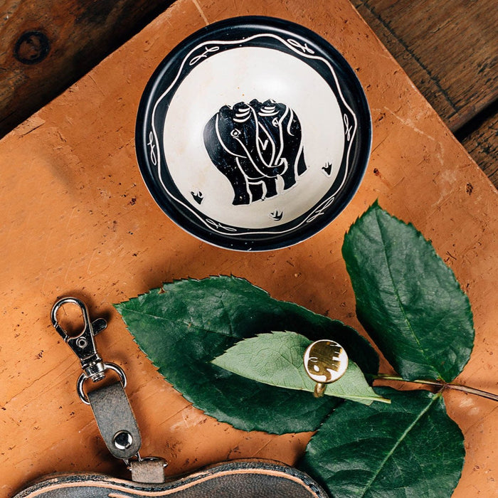 Elephant Kisii Ring Dish - Ten Thousand Villages 3