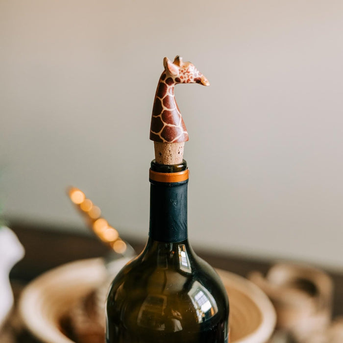 Bottle Topper Giraffe - Ten Thousand Villages 3