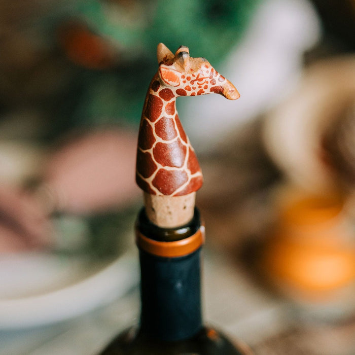 Bottle Topper Giraffe - Ten Thousand Villages 1