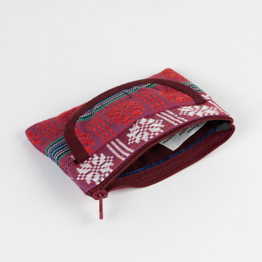 Red Jacquard Coin Purse