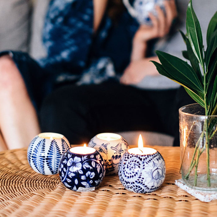 Flowering Tea Light Holder - Ten Thousand Villages 3