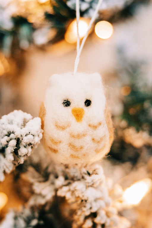 Wool Owl Ornament