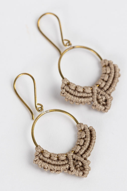 Macrame Dew Drop Earrings