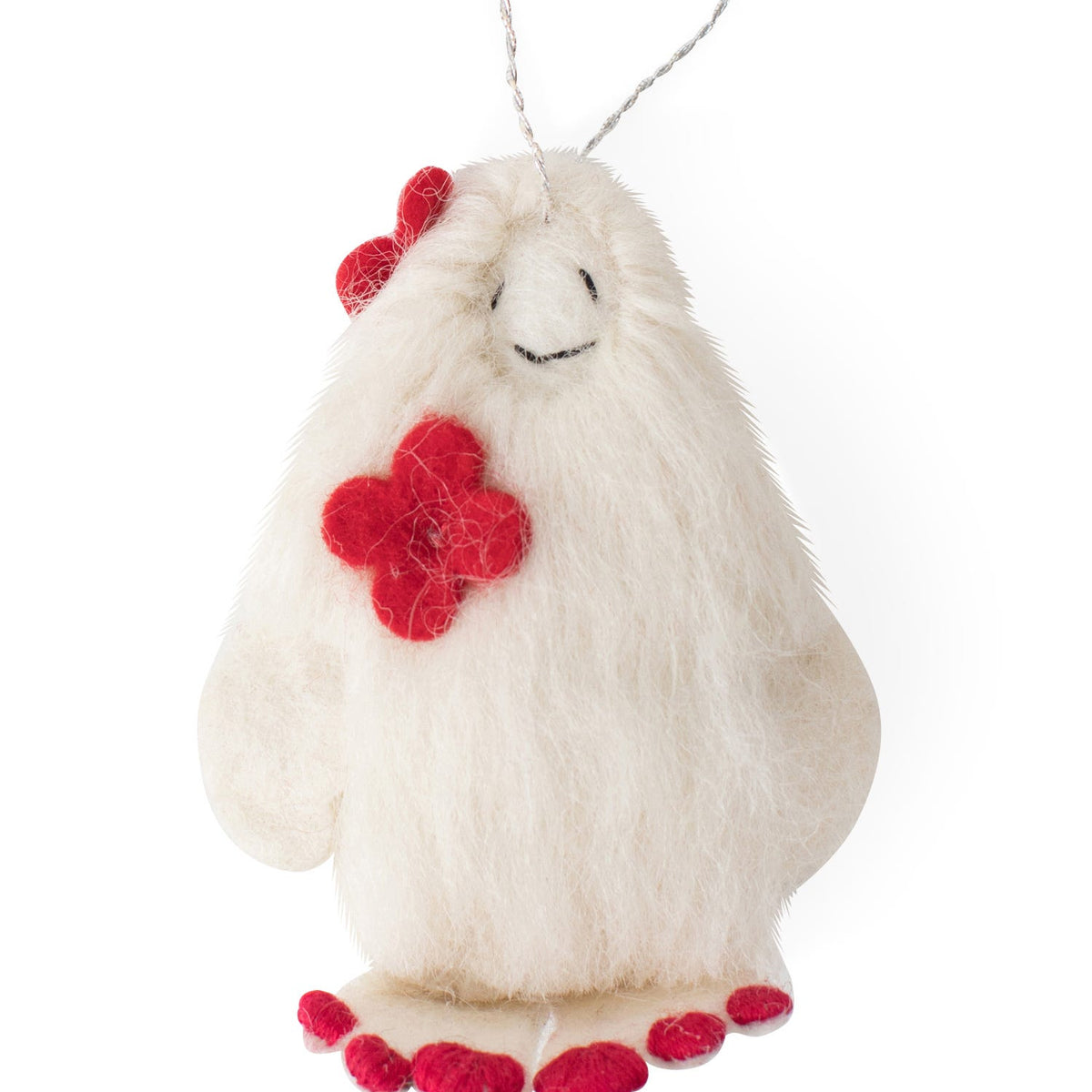 Felt Yeti Ornament