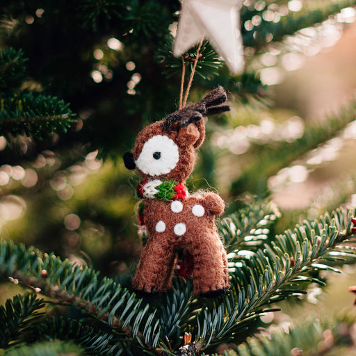 Cuddly Reindeer Ornament