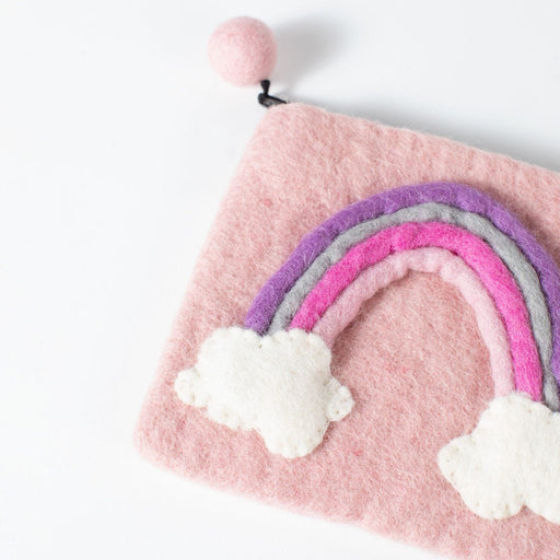 Rainbow Felt Purse