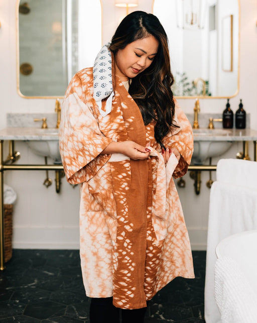 Caramel Tie Dye Robe - Ten Thousand Villages