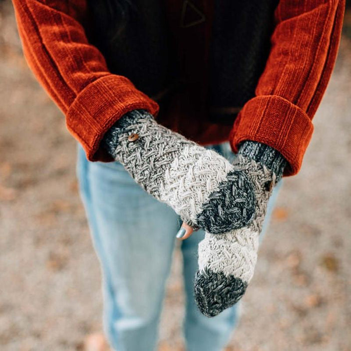 Snowy Night Convertible Mittens - Ten Thousand Villages 2