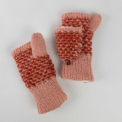 Raspberry Convertible Mittens