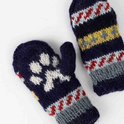 Kids Paw Print Mitts