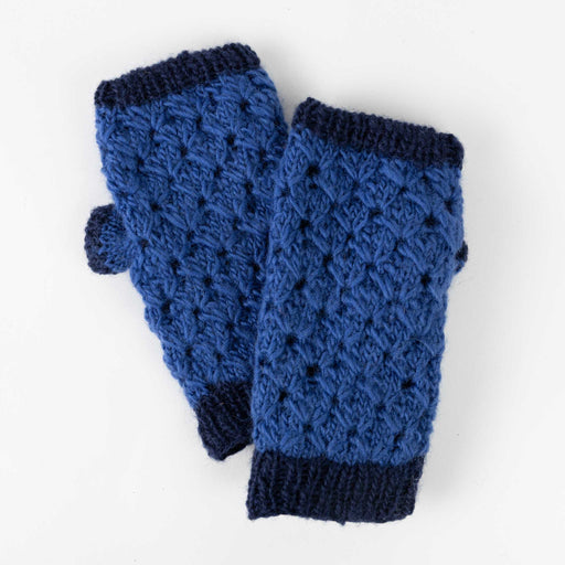 Blueberry Wool Wrist Warmers