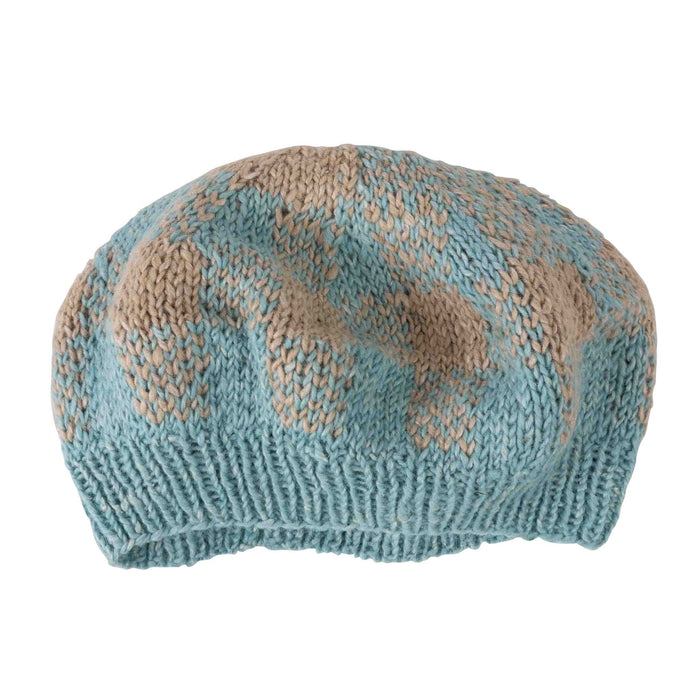 Aqua Tan Winter Beret - Default Title (5918520) 1