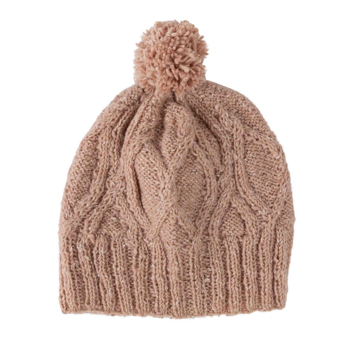 Le Ski Cable Knit Winter Hat - Pink - Default Title (5918620) 4