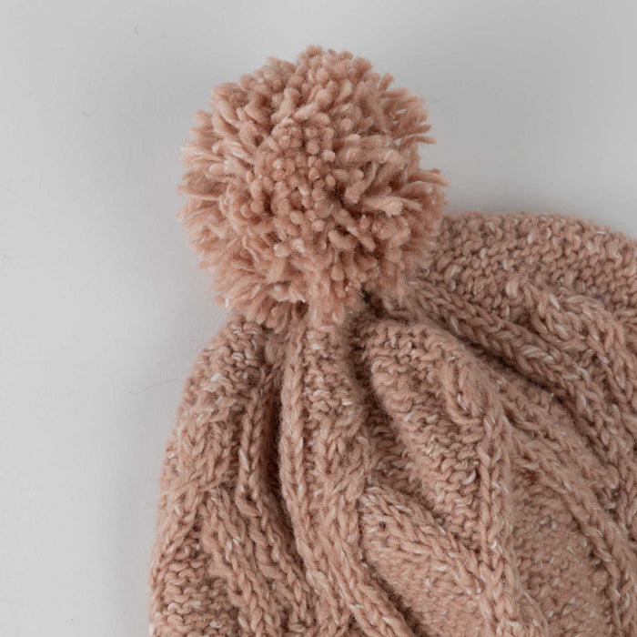 Le Ski Cable Knit Winter Hat - Pink - Default Title (5918620) 2