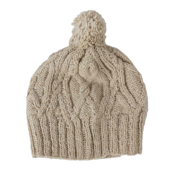 Le Ski Cable Knit Winter Hat - Taupe - Default Title (5918640) 1