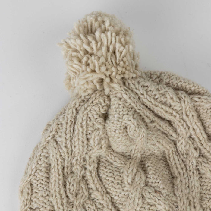 Le Ski Cable Knit Winter Hat - Taupe - Default Title (5918640) 3