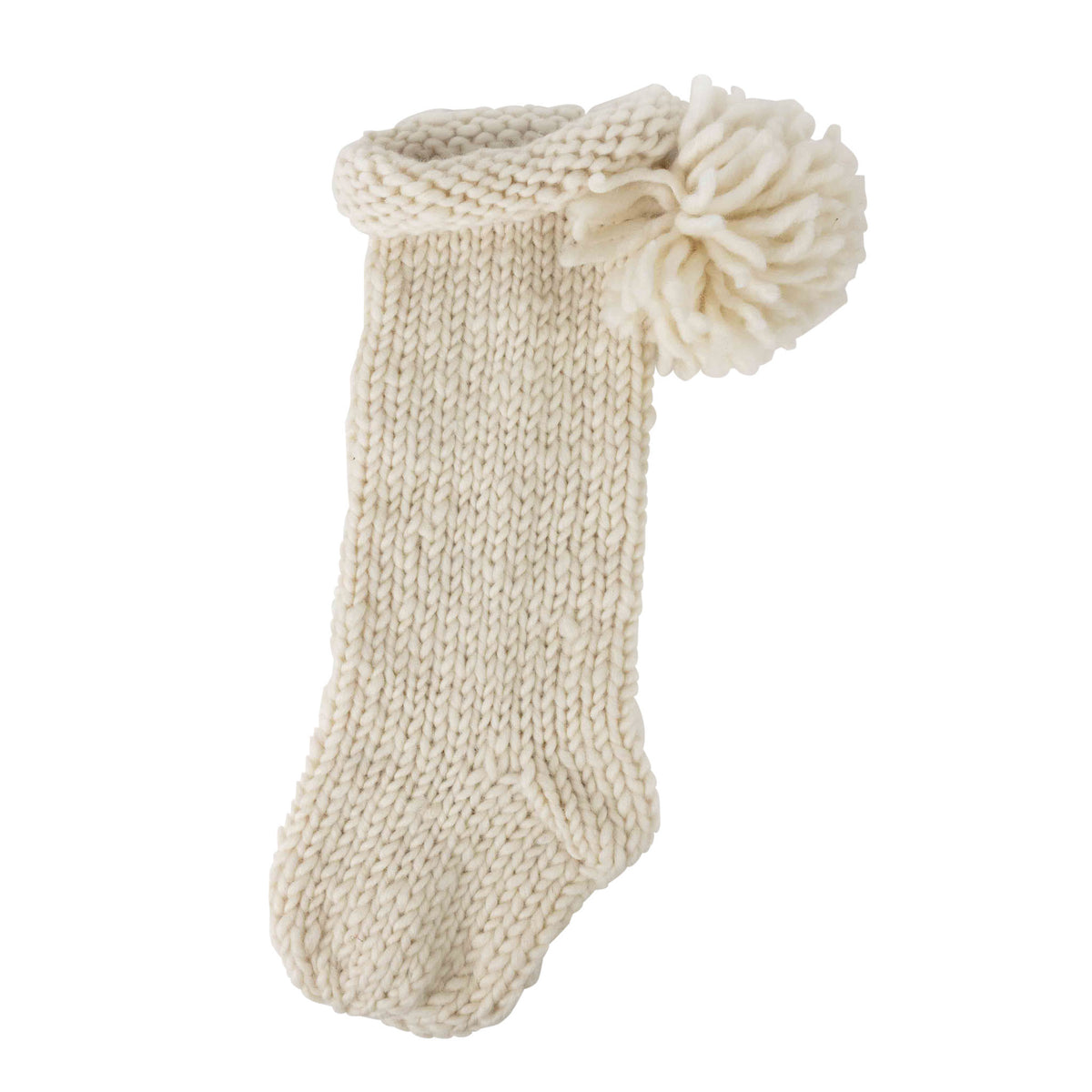 Chunky Knit Christmas Stocking - Cream — Ten Thousand Villages