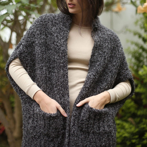 Oversized Boucle Cardigan