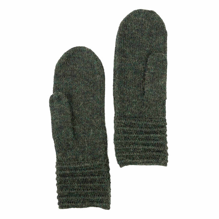 Alpaca Wool Mittens - Forest - Default Title (6109540) 3