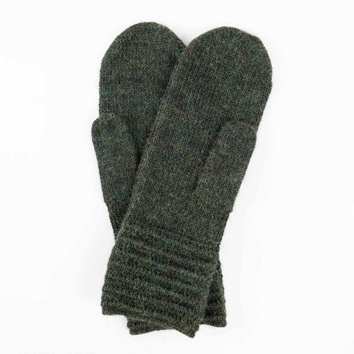 Alpaca Wool Mittens - Forest