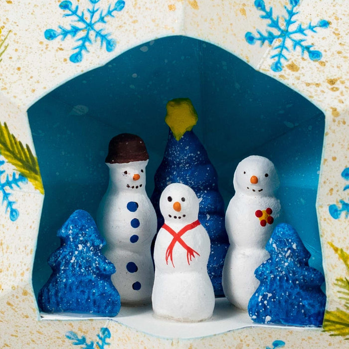 Snowman Trio Star Ornament - Ten Thousand Villages 3