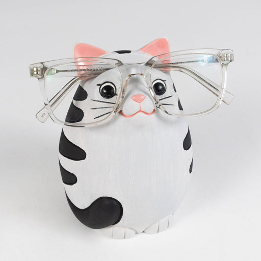 Gray Cat Eyeglass Holder