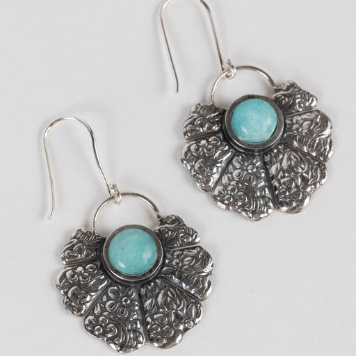 Amazonite Fan Earrings - Ten Thousand Villages