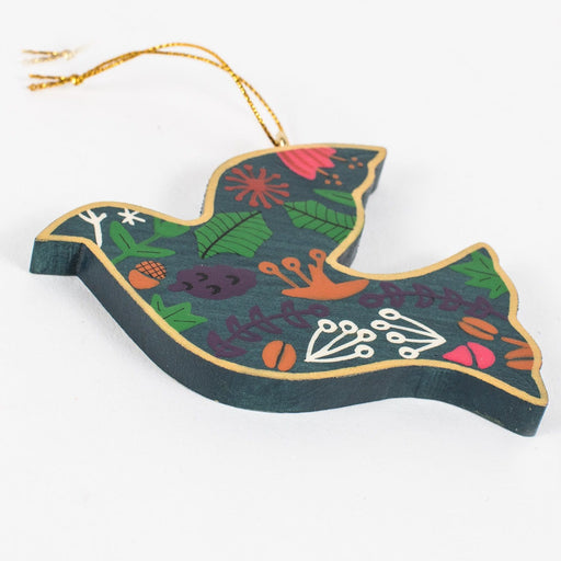 Flowered Dove Ornament - Ten Thousand Villages