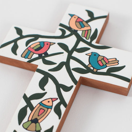 Birdsong Painted Cross - Ten Thousand Villages