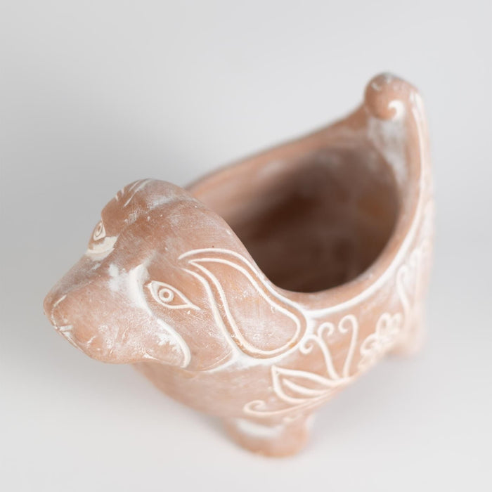 Terracotta Dog Planter - Ten Thousand Villages 5