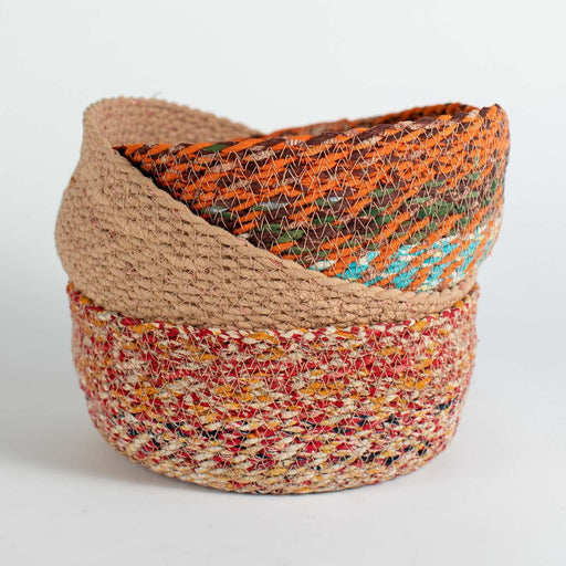 Swirling Sari Basket