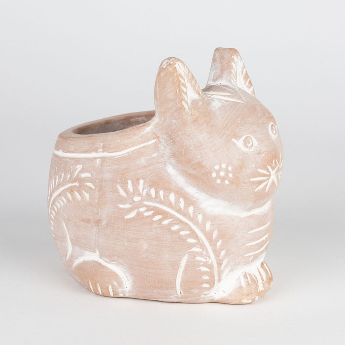 Petite Crouching Cat Planter - Ten Thousand Villages 3