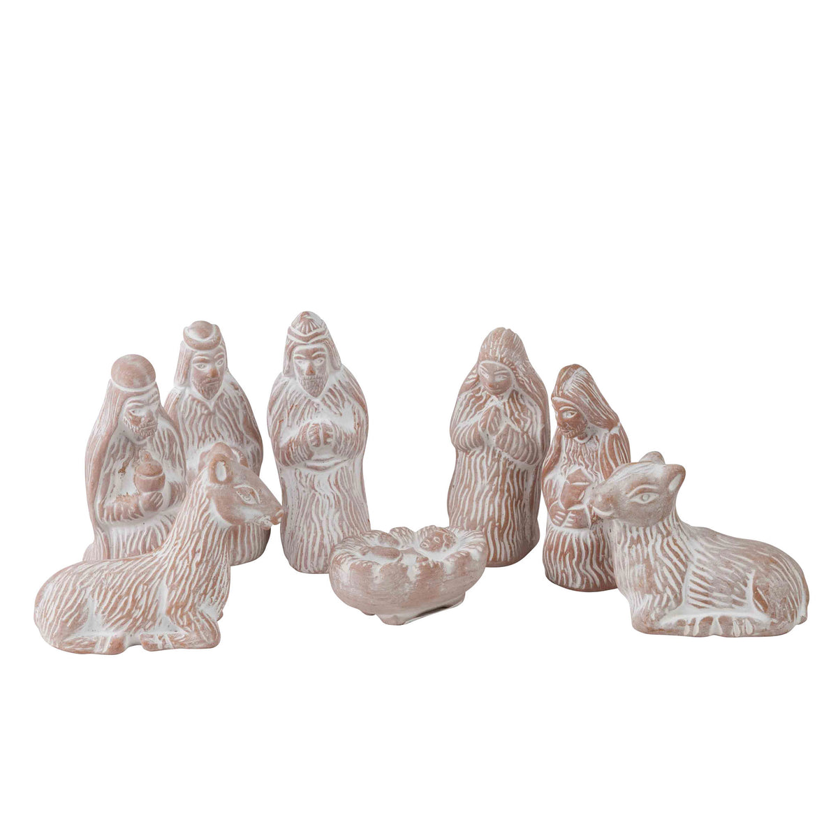 Nativity set terracotta bell